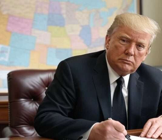 Trumps Einwanderungspolitik unter Druck: Der Fall Abrego García als Wendepunkt Donald_Trump_Landkarte_Illustration