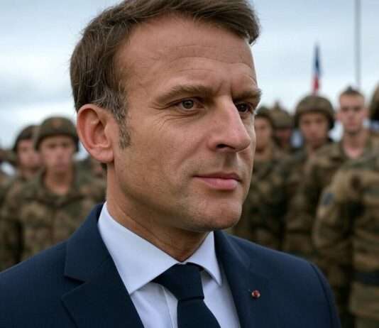 Emmanuel Macron fordert verstärkte europäische Verteidigungsanstrengungen Emmanuel_Macron_Jugend_Militär_Illustration