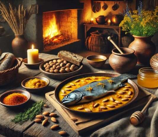 Was könnte Jeanne d’Arc gegessen haben? Forelle_Safran_Mandel