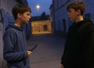 Messerangriff an Schule in La Rochelle erschüttert eine ganze Gemeinschaft Gewalt_Messer_Jugendliche_Illustration