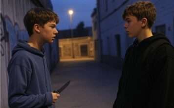 Zwischen Alarm und Analyse: Wie belastbar sind die Zahlen zu Waffengewalt an französischen Schulen? Gewalt_Messer_Jugendliche_Illustration