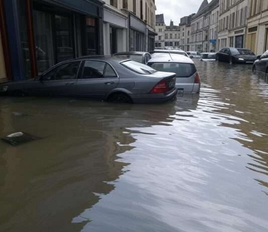 Überschwemmungen in der Bretagne: Das Leben steht still Hochwasser_Bretagne_Illustration