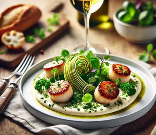 Jakobsmuscheln auf Lauchfondue: Ein Klassiker der gehobenen Küche Jakobsmuscheln_Lauchfondue