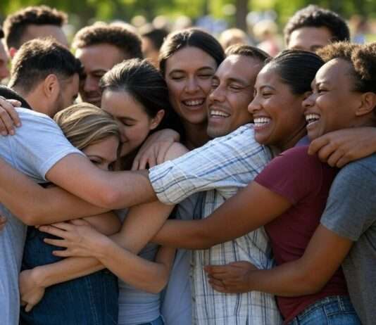 Weltknuddeltag: Ein Hoch auf die Umarmung in stürmischen Zeiten Knuddeln_Umarmen_Illustration