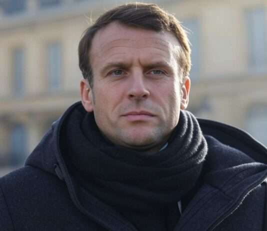 Macrons einsame Suche nach Einfluss: Der Präsident auf Wanderschaft Macron_Wintermantel_Schal_Illustration