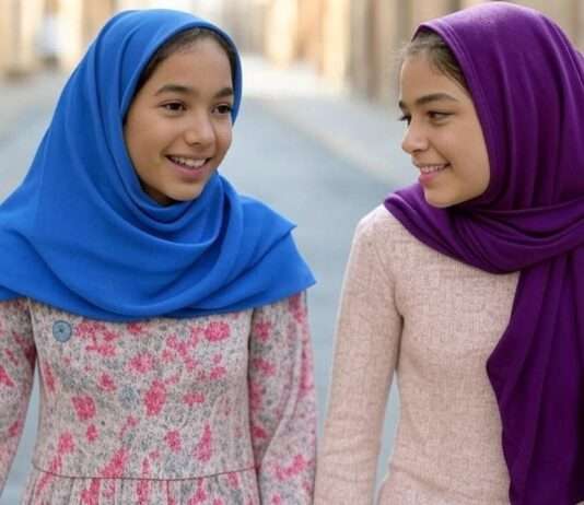 Debatte um das Kopftuch: Innenminister Bruno Retailleau will neue Gesetzesregelungen Maedchen_Kopftuch_Illustration