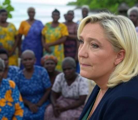 Marine Le Pen in Mayotte: Ein symbolischer Besuch mit politischer Brisanz Marine_Le_Pen_Mayotte_Illustration