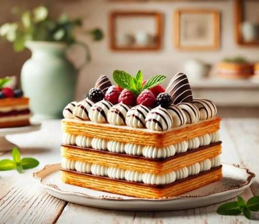 Mille-Feuille: Ein Meisterwerk der französischen Pâtisserie Mille-Feuille