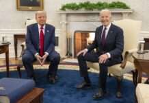 Trump im Weißen Haus: Donald Trump wird als 47. Präsident der USA vereidigt Donald-Trump_Joe-Biden_November_2024(Wikipedia)