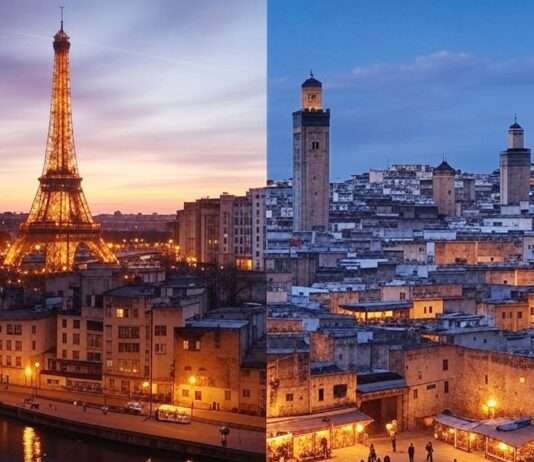 Ein Manifest für die Freiheit: Die marokkanische Unabhängigkeitserklärung von 1944 und ihre Folgen Paris_Fez_Illustration