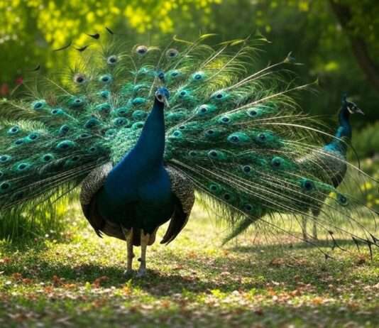 Ausbruch der Vogelgrippe in einem Themenpark in der Dordogne: 80 Vögel betroffen Pfauen_Illustration