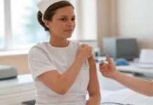 Grippeimpfungen für Pflegekräfte: Ist eine Pflicht die Lösung? Pflegekraft_Grippeimpfung_Illustration