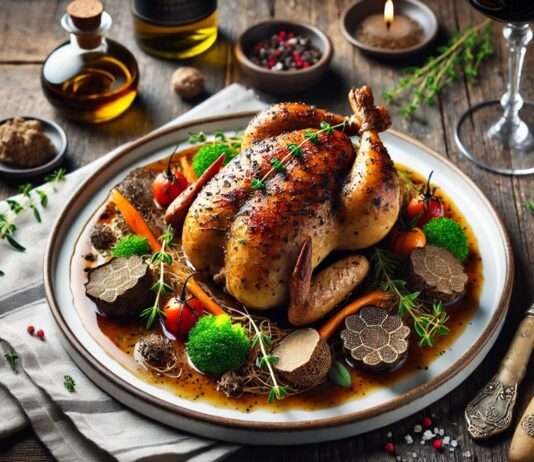 Gefülltes Perlhuhn (Pintade farcie) mit Trüffeln: Eine Delikatesse mit Geschichte Pintade_farcie