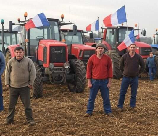 Wut der Landwirte: Traktor-Proteste rund um Paris und Lyon Protest_Landwirte_Illustration