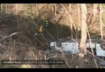 Schulbus stürzt 20 Meter in eine Schlucht – fünf Verletzte im Rhône-Departement Schulbus_Unfall_ScreenF2