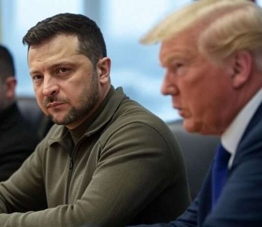 USA und Ukraine einigen sich auf Rohstoffabkommen – anscheinend ohne Sicherheitsgarantien Selenskyj_Trump_Illustration