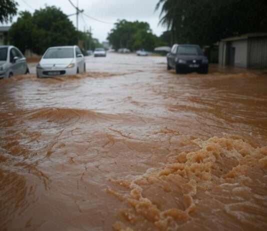 Mayotte im Ausnahmezustand: Neue Überschwemmungen nach Zyklon Dikeledi Überschwemmung_Illustration