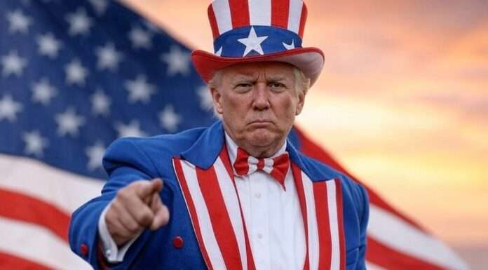 „Die Vereinigten Staaten werden sich erinnern“ – Trumps Drohpolitik und die Erosion der transatlantischen Balance Uncle_Sam_Donald_Trump_Illustration