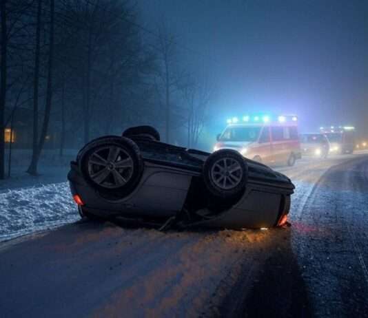 Wenn der Asphalt zur Eisbahn wird – sechs Tote bei Glatteisunfällen erschüttern Frankreich Unfall_Schnee_Illustration