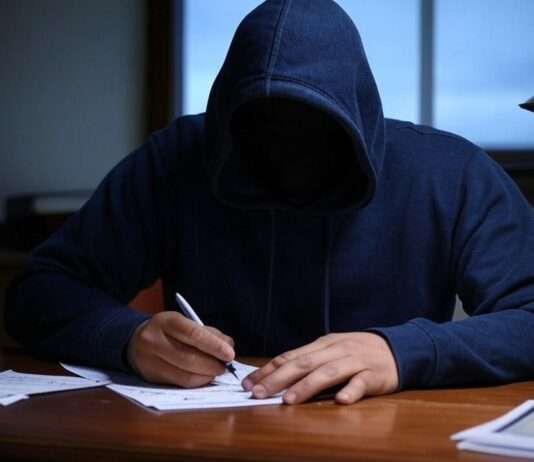 Mysteriöser Briefeschreiber zwingt Bürgermeister von Berzème zum Rücktritt Anonym_Brief_Drohung_Illustration
