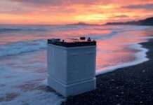 Das große Batterie-Recycling: Europas Kampf um Rohstoffe und Souveränität Batterie_Strand_Illustration