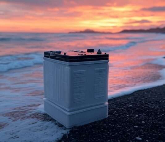 Das große Batterie-Recycling: Europas Kampf um Rohstoffe und Souveränität Batterie_Strand_Illustration