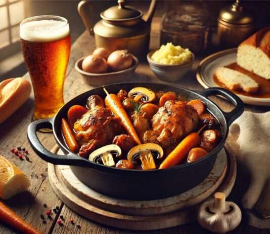 Coq à la Bière – Ein nordfranzösisches Traditionsgericht Coq-a-la-Biere