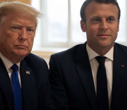 Emmanuel Macrons diplomatische Mission in Washington: Europas Interessen in der Ukraine-Krise verteidigen Donald_Trump_Emmanuel_Macron_Illustration