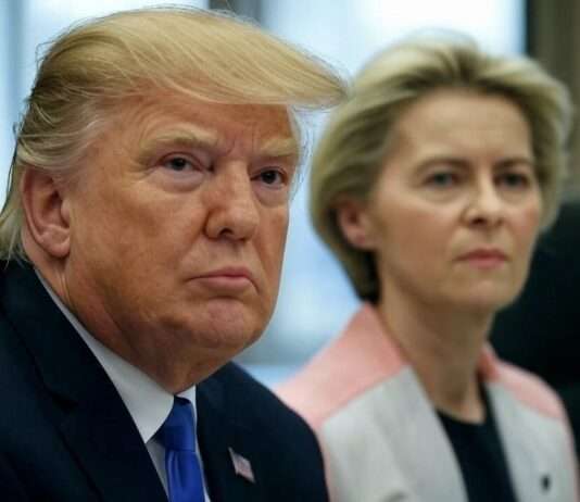 Trump und Von der Leyen treffen sich in Schottland Donald_Trump_Ursula_von_der_Leyen_Illustration