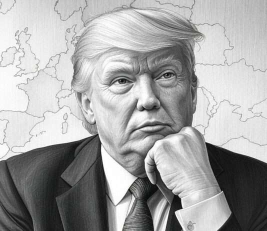 Amerikas Rückzug aus der eigenen Weltordnung Donald_Trump_Europkarte_Zeichnung_Illustration