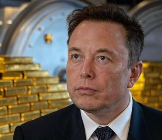 Trump und Musk: Goldjagd in Fort Knox? Elon_Musk_Gold_Illustration