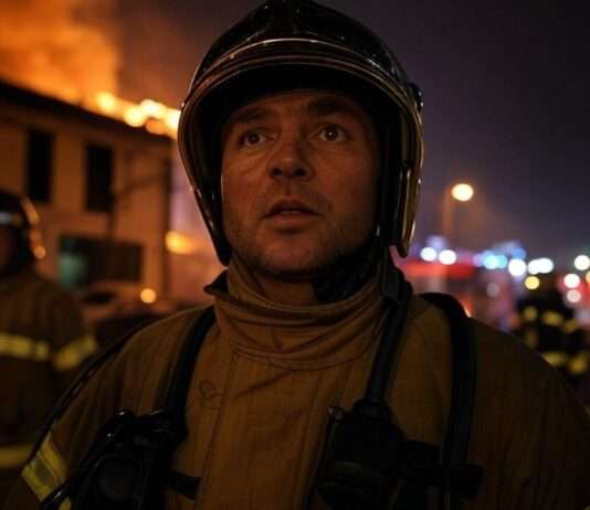 Flammen in der Nacht – Eine Gemeinde steht unter Schock Feuerwehr_Hausbrand_Illustration