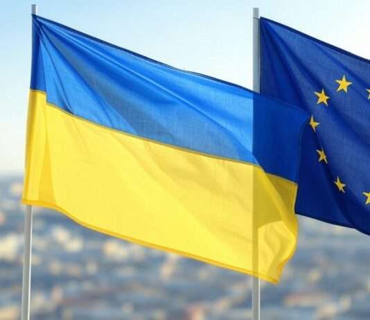 Eine westliche Schutzmacht für die Ukraine? Flagge_Ukraine_EU_Illustration
