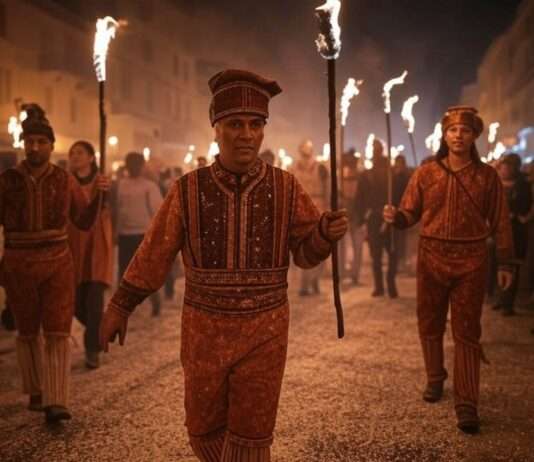 Bastia – Der korsische Karneval: Farben, Masken und mediterrane Lebensfreude Karneval_Bastia_Illustration