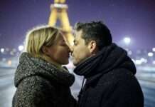 Frankreich: Liebe im Wandel – Krise oder neue Formen der Intimität? Kuss_Paris_Liebe_Illustration