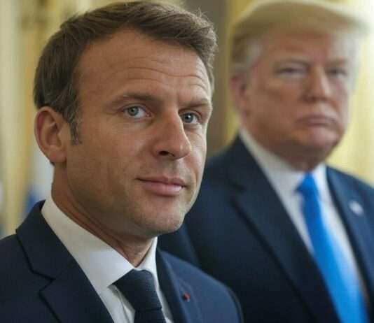 Macrons diplomatische Offensive: Europas Rolle im Ukraine-Konflikt stärken Macron_Trump_illustration