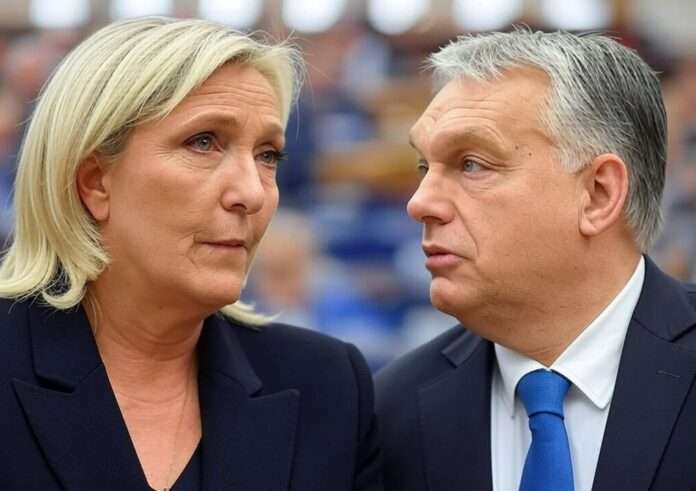 Marine-Le-Pen_Victor-Orban_Illustration Marine-Le-Pen_Victor-Orban_Illustration