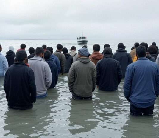 Flüchtlingsdramen an der französischen Küste – Ein Bürgermeister zwischen Mitgefühl und Ohnmacht Migranten_Ärmelkanal_Taxi-Boat_Illustration