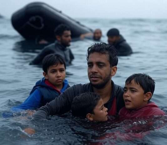 Flüchtlingsdramen im Ärmelkanal – Ein endloser Kreislauf der Tragödie? Migranten_Seenot_Ärmelkanal_Illustration