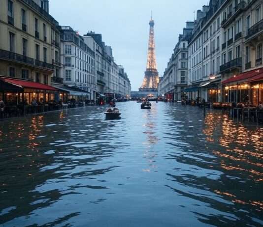 Paris unter Wasser: Was passiert bei einem Jahrhunderthochwasser der Seine? Paris_unter_Wasser_Illustration