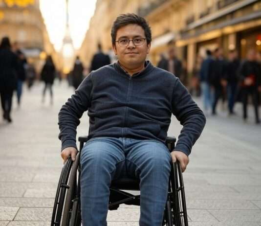 100 % Kostenübernahme für Rollstühle – Ein Durchbruch für Menschen mit Handicap Person_Rollstuhl_Paris_Illustration