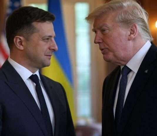 Ein neuer Deal: Trump und Selenskyj verhandeln über Rohstoffzugang für die USA Selenskij_Trump_Illustration