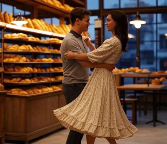 Tanzend zur Gratis-Baguette: Eine Bäckerei in den Alpes-Maritimes sorgt für gute Laune Baguette_Für_einen_Tanz_Illustration