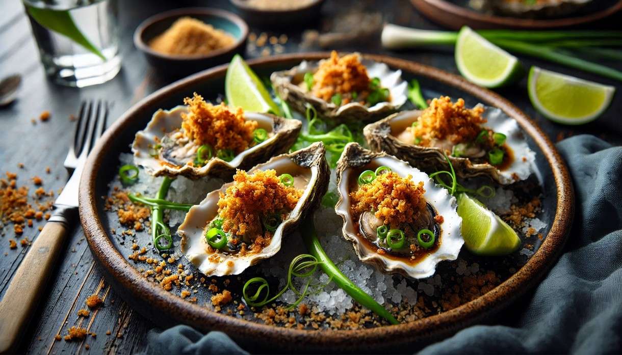 Austern modern zubereitet: Rockefeller 2.0 mit Wasabi-Panko-Kruste