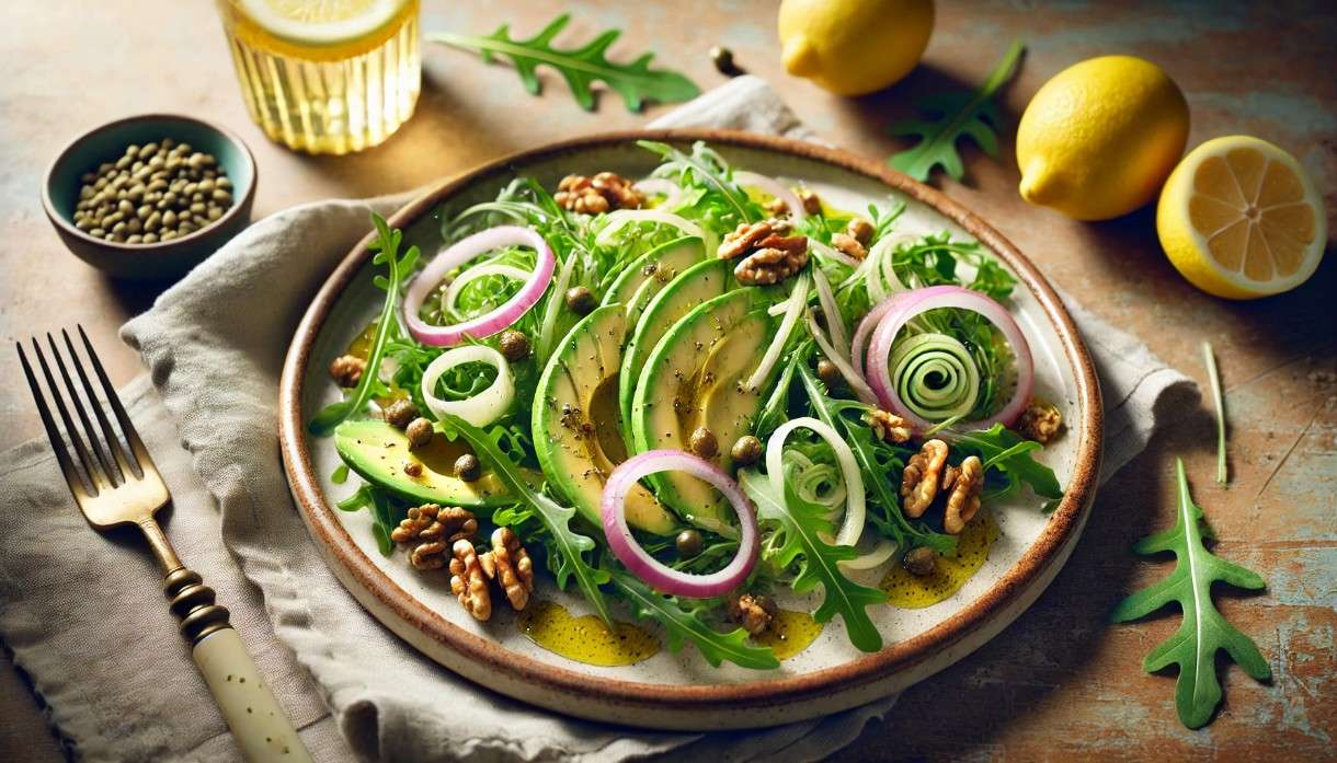 Scheinfasten – Das leichte Abendessen: Französischer Avocado-Salat mit Zitronen-Vinaigrette