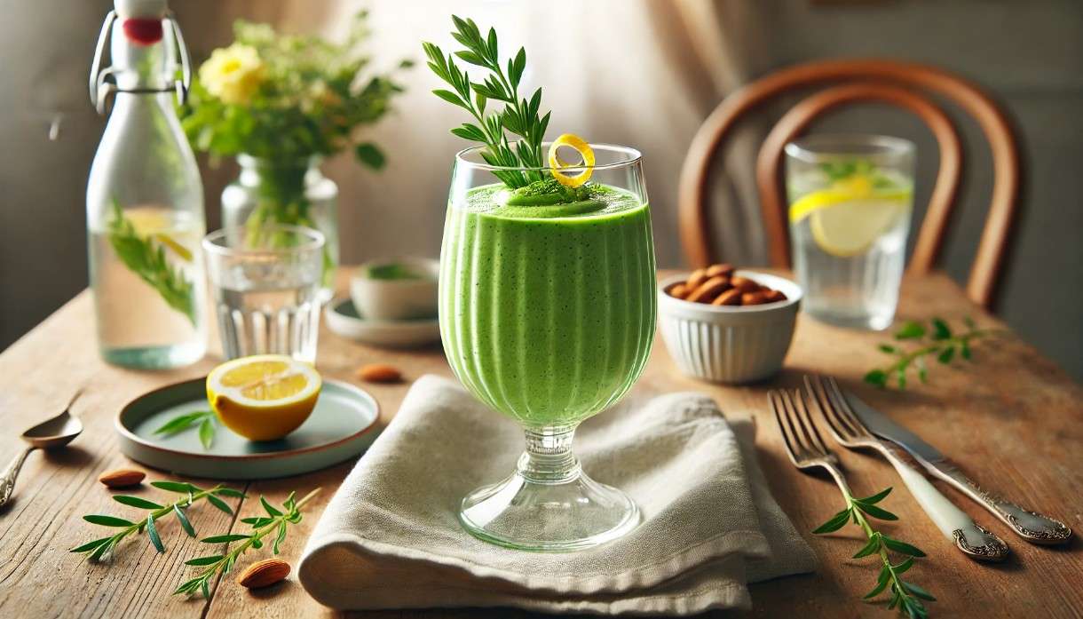 Scheinfasten – Frühstück: Grüner Avocado-Smoothie mit französischer Eleganz