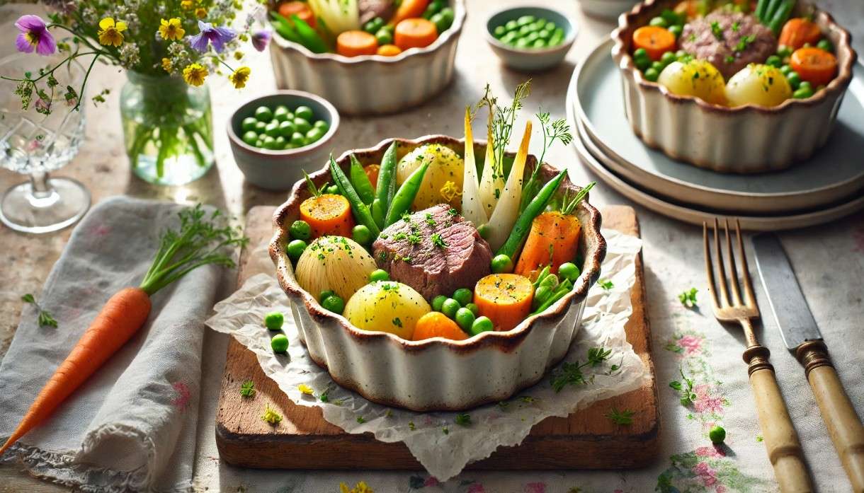 Ostern – modern: Bäckeoffe mit Frühlingslamm & Frühlingsgemüse