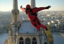 Sprung ins Staunen – und ins Sicherheitsvakuum: Waghalsiger Base-Jump von Notre-Dame