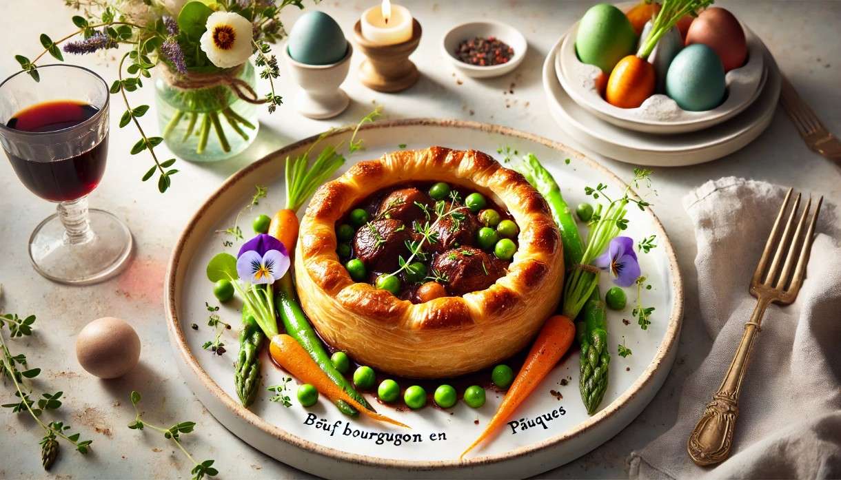 Bœuf Bourguignon en Croûte de Pâques