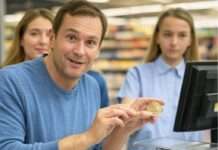 Verkauf gegen Bitcoin: Wie Kryptowährungen langsam in französischen Einkaufszentren ankommen Bitcoin_Supermarkt_Illustration